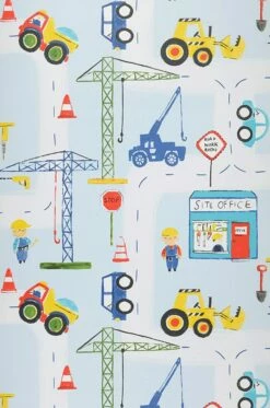 Tapete Construction Blau -Geschaft Tapeten 101302 construction 2880x1440