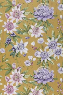 Tapete Zagora Hellcurrygelb -Geschaft Tapeten 104471 Zagora 2880x1440