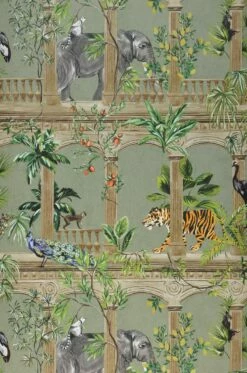 Tapete Lunasa Schilfgrün -Geschaft Tapeten 104534 Lunasa 2880x1440