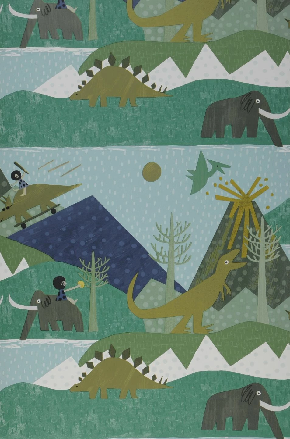 Tapete Rex Pastelltürkis 4 Tapete Rex Pastelltürkis – Bild 2