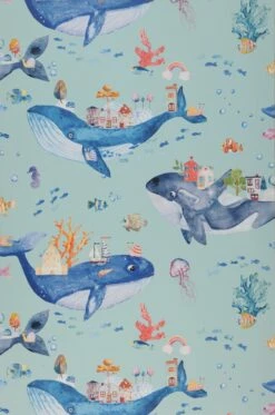 Tapete Nautilus Hellpastelltürkis -Geschaft Tapeten 104631 A Nautilus 2880x1440