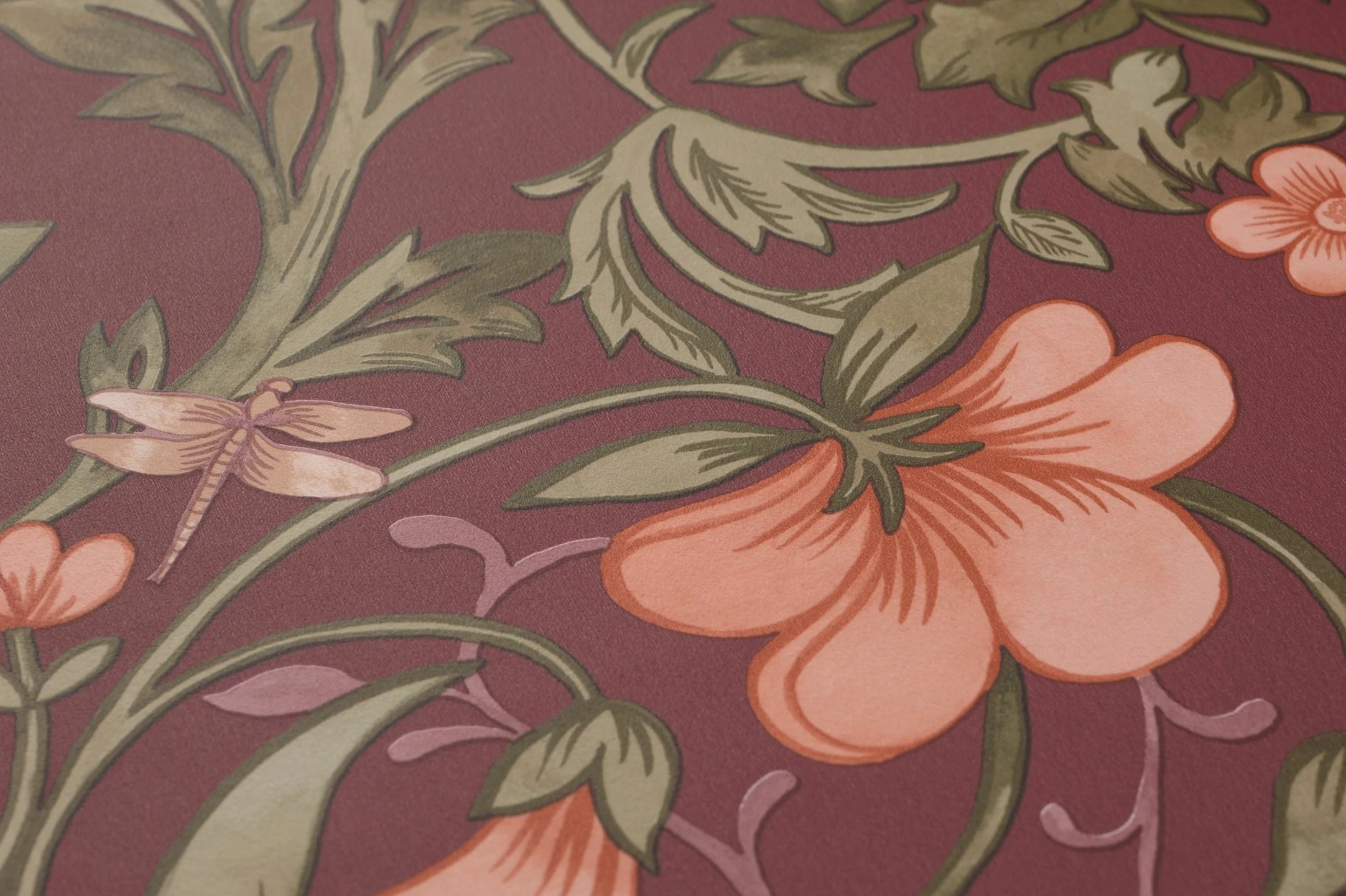 Tapete Andana Weinrot 5 Tapete Andana Weinrot – Bild 3