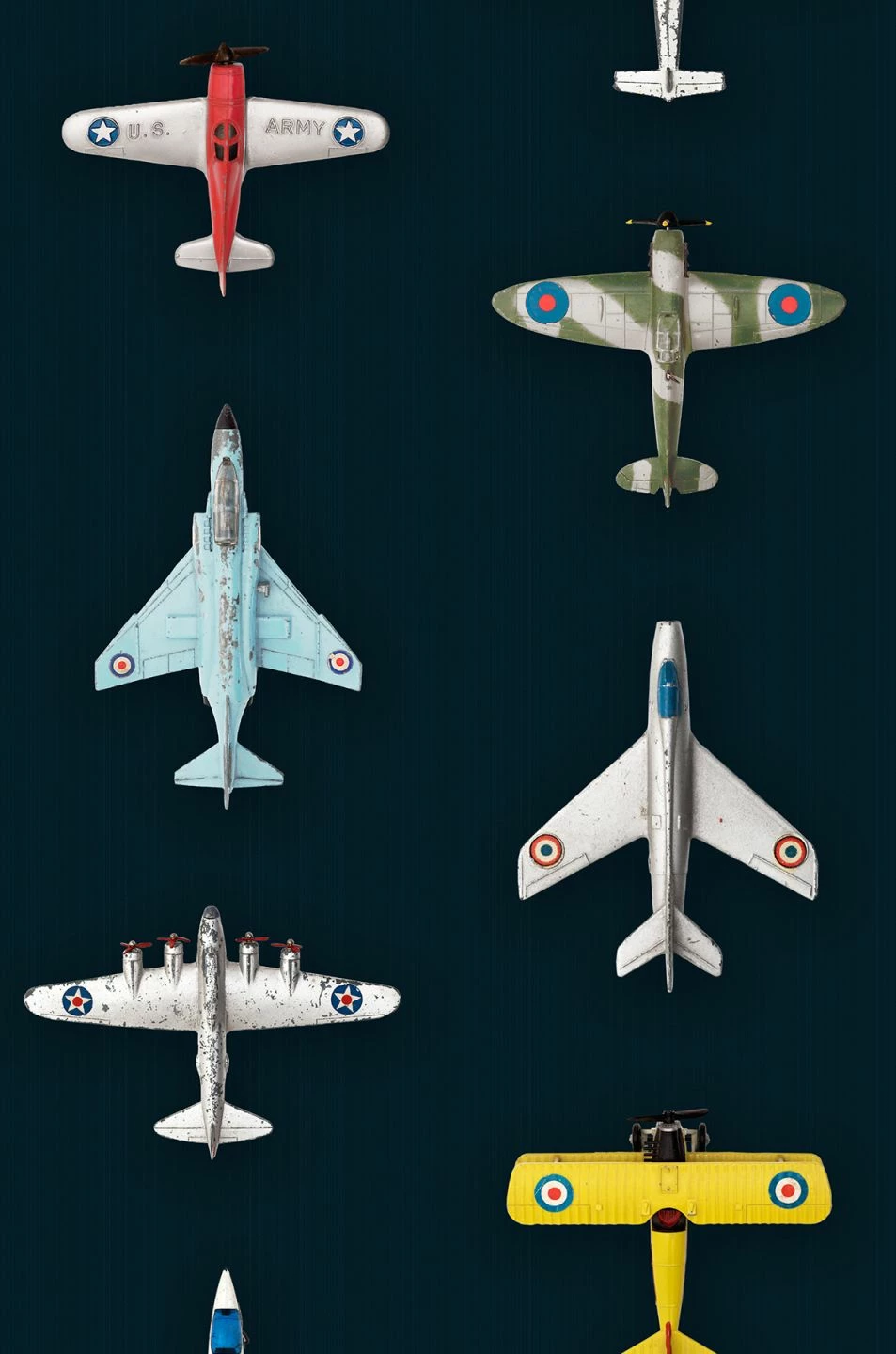 Tapete Airplanes 02 Graublau 4 Tapete Airplanes 02 Graublau – Bild 2