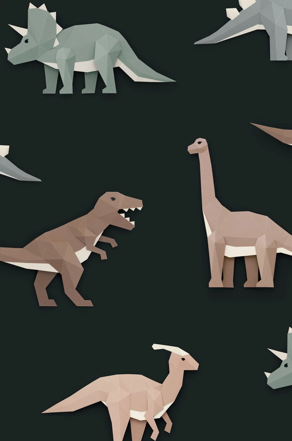 Wandbild Dinosaur 02 Schwarz 4 Wandbild Dinosaur 02 Schwarz – Bild 2