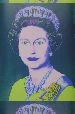 Tapete Andy Warhol - Queen Hellgelbgrün -Geschaft Tapeten 320231 Andy Warhol Queen 2880x1440