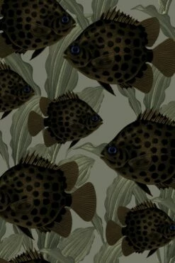 Tapete Hakan Olivgrün -Geschaft Tapeten 341110 Hakan 2880x1440