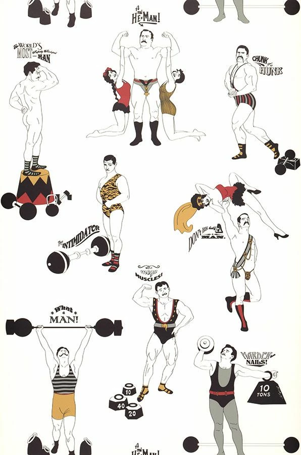 Tapete Strongman Ockergelb 4 Tapete Strongman Ockergelb – Bild 2