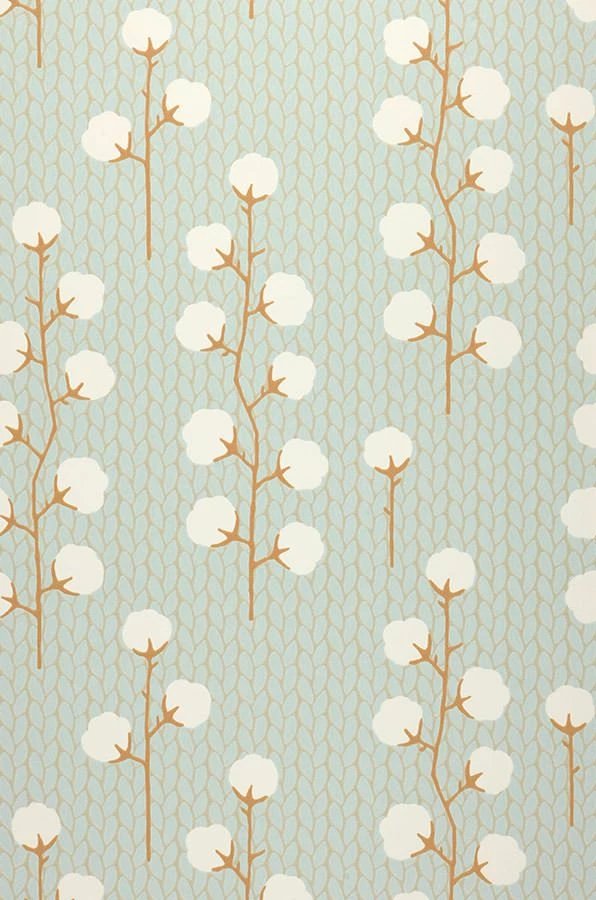 Tapete Sweet Cotton Hellpastelltürkis 4 Tapete Sweet Cotton Hellpastelltürkis – Bild 2