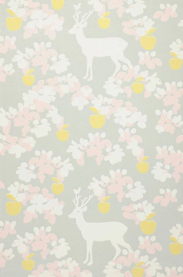 Tapete Apple Garden Blassgelb 4 Tapete Apple Garden Blassgelb – Bild 2