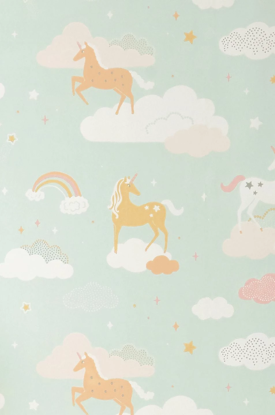 Tapete Rainbow Treasures Weissgrün 4 Tapete Rainbow Treasures Weissgrün – Bild 2