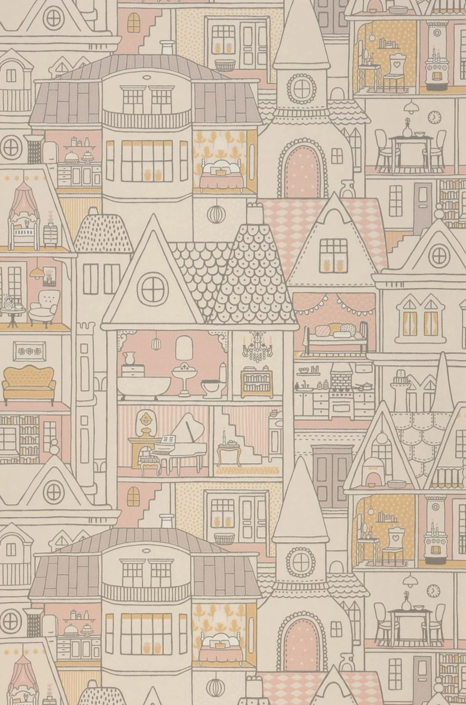 Tapete Dollhouse Cremeweiss 3 Tapete Dollhouse Cremeweiss – Bild 2