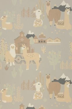 Tapete Lama Village Hellgrau 8 Tapete Lama Village Hellgrau -Geschaft Tapeten 389361 Lama Village 2880x1440