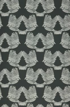 Ferm LIVING Tapete Birds Granitgrau -Geschaft Tapeten 420231 A Birds 2880x1440