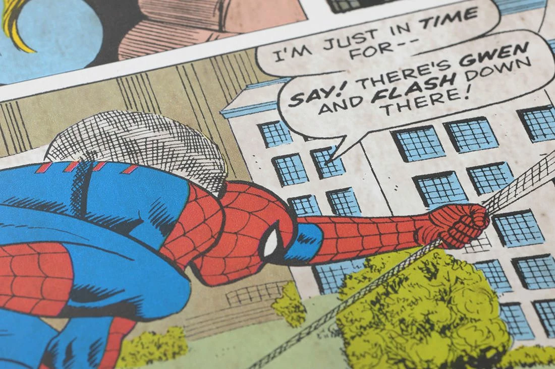 Tapete 1960s Marvel Comic Blau 3 Tapete 1960s Marvel Comic Blau