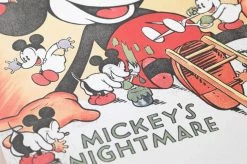 Tapete 1930s Mickey Mouse Hellblau