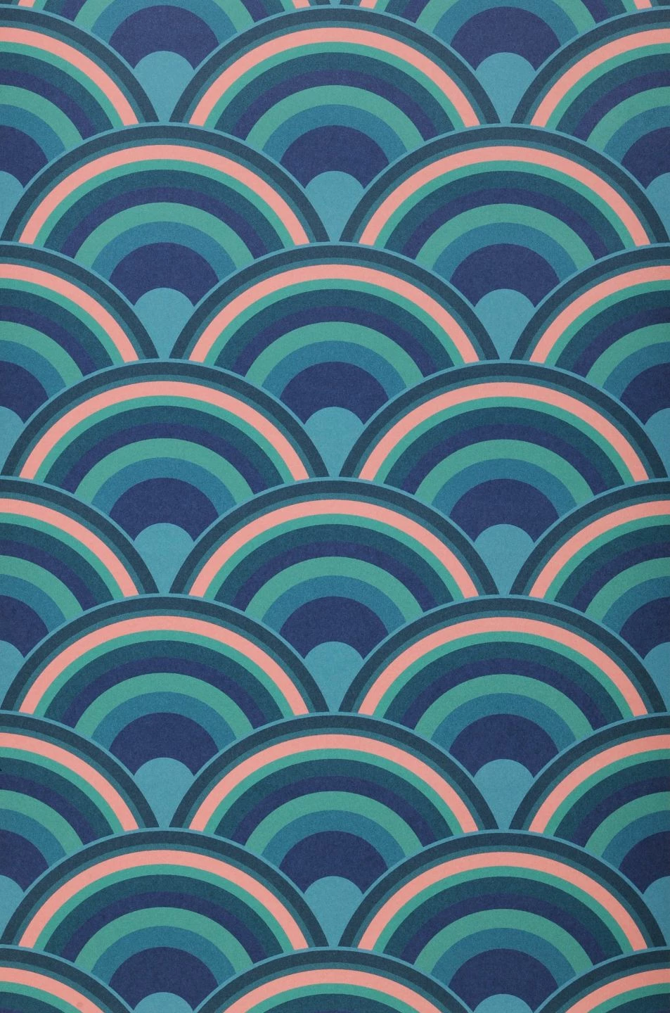 Tapete Retro Rainbow Blautöne 4 Tapete Retro Rainbow Blautöne – Bild 2