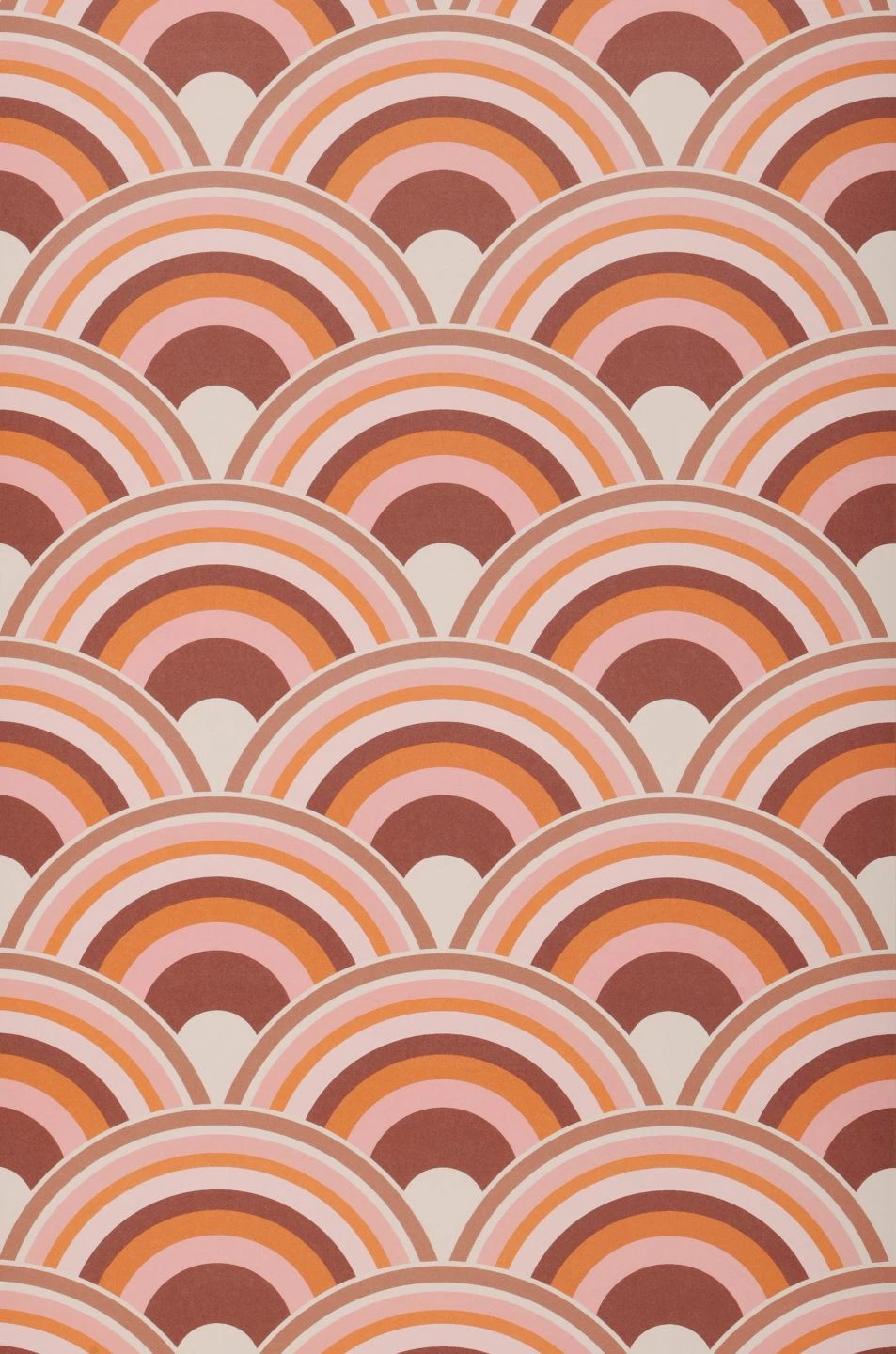 Tapete Retro Rainbow Braunorange 4 Tapete Retro Rainbow Braunorange – Bild 2