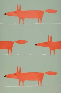 Tapete What Does The Fox Say Rot