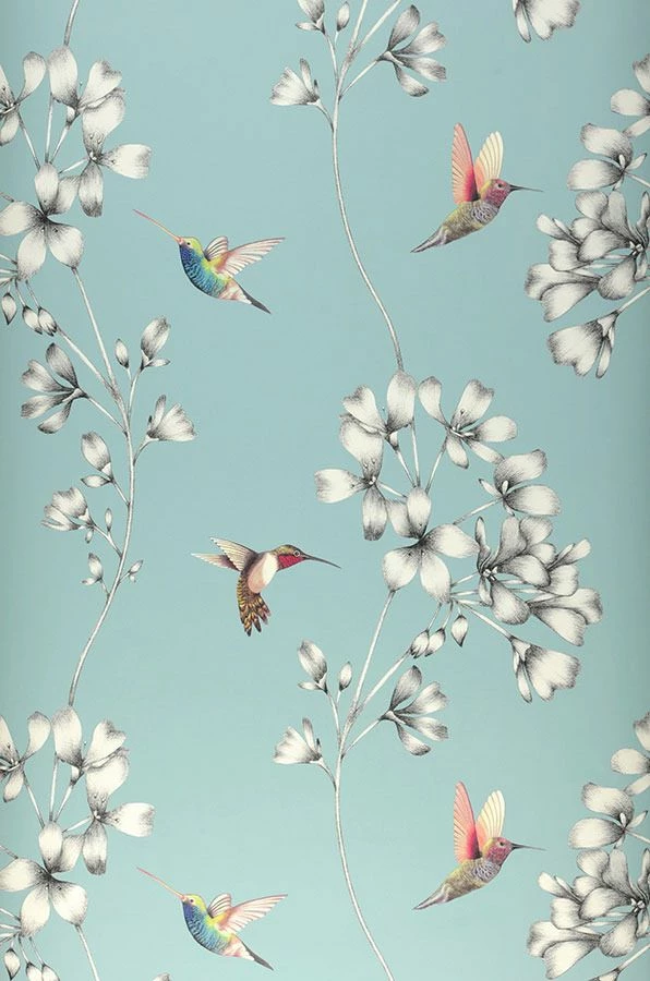 Tapete Gesine Pastelltürkis 4 Tapete Gesine Pastelltürkis – Bild 2