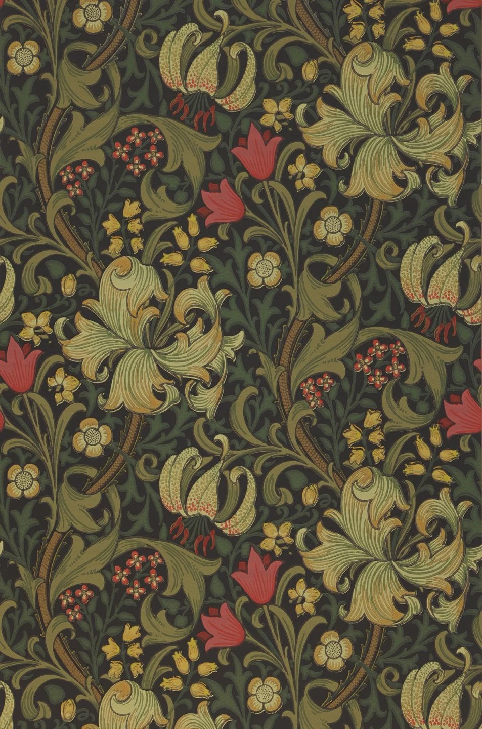 Tapete Wispa Olivgrün 3 Tapete Wispa Olivgrün