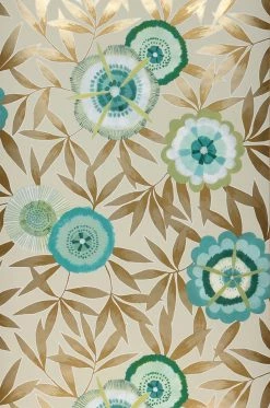 Tapete Sefina Türkisblau