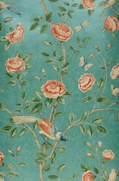 Tapete Majorelle Minttürkis Schimmer