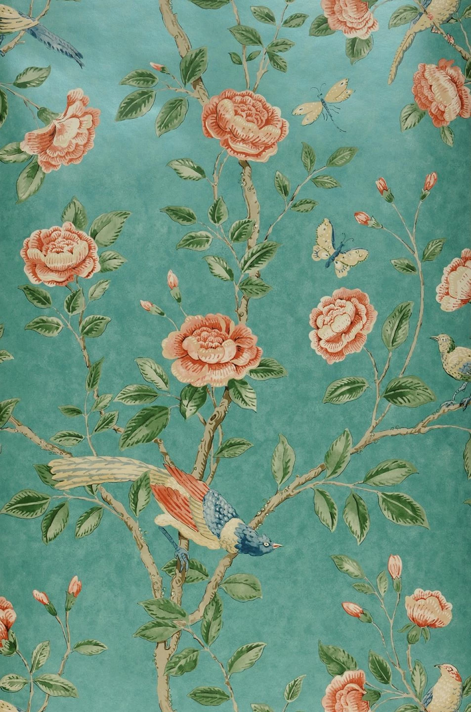 Tapete Majorelle Minttürkis Schimmer 3 Tapete Majorelle Minttürkis Schimmer