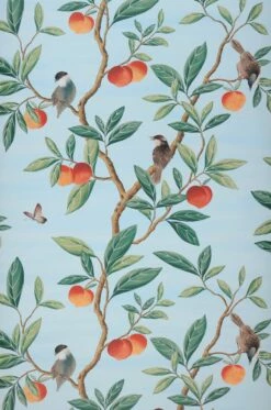 Tapete Fortuna Zartblau