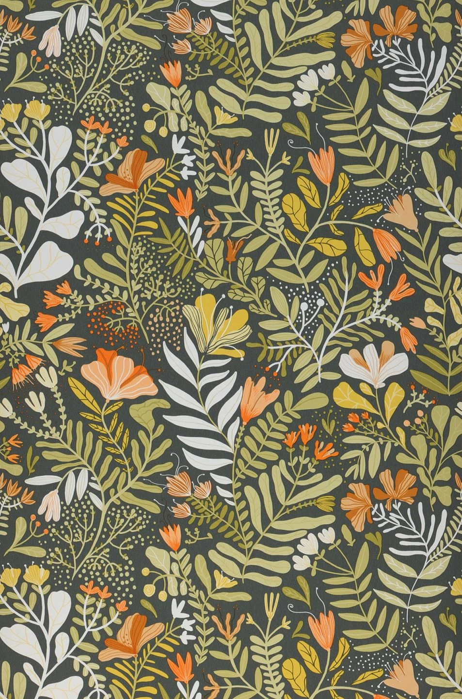 Tapete Pavonia Grüngrau 3 Tapete Pavonia Grüngrau