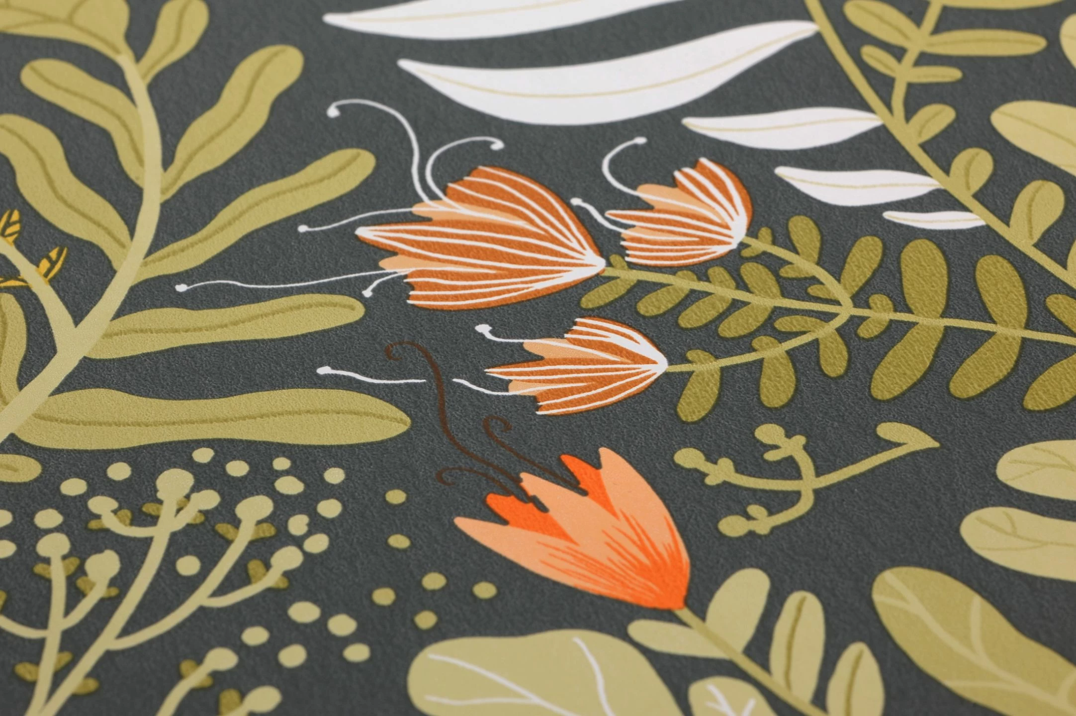 Tapete Pavonia Grüngrau 4 Tapete Pavonia Grüngrau – Bild 2