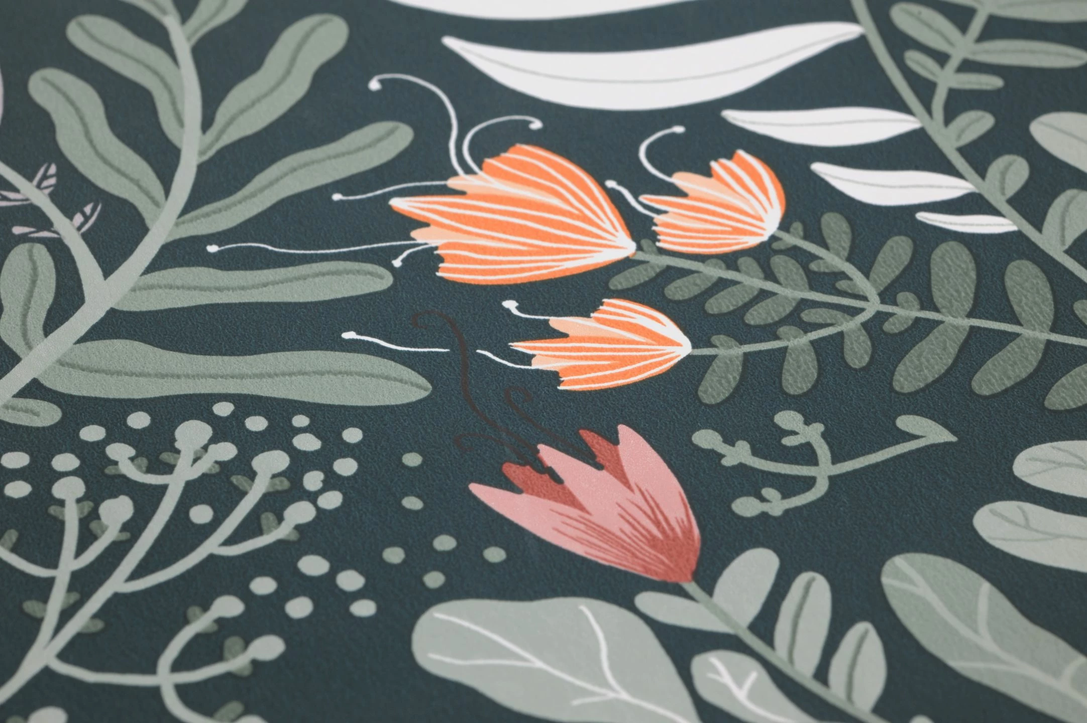 Tapete Pavonia Blaugrün 5 Tapete Pavonia Blaugrün – Bild 3