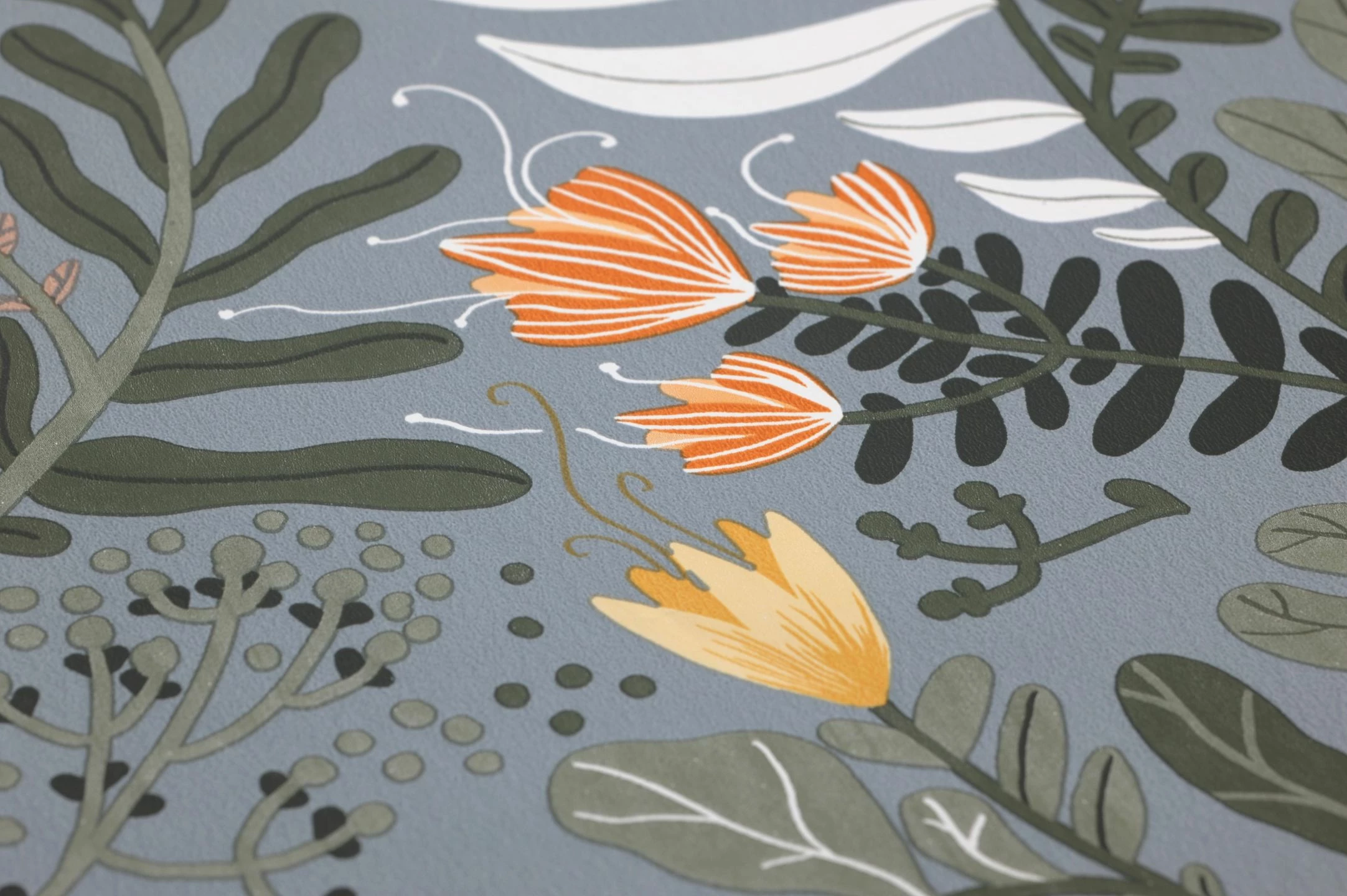 Tapete Pavonia Hellblaugrau 5 Tapete Pavonia Hellblaugrau – Bild 3