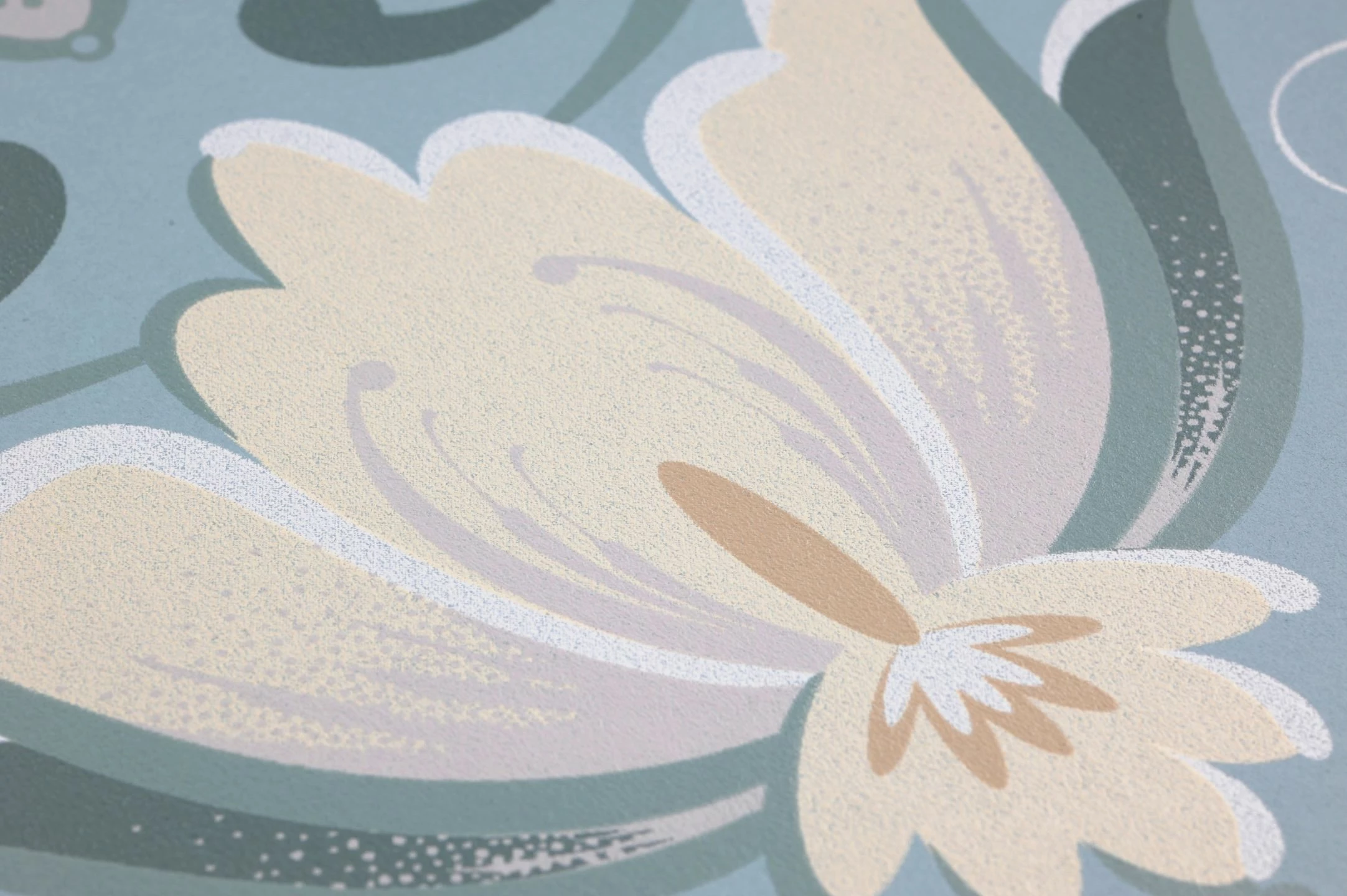 Tapete Sanna Pastelltürkis 5 Tapete Sanna Pastelltürkis – Bild 3