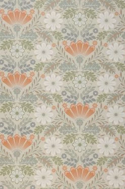 Tapete Johanna Orangebraun