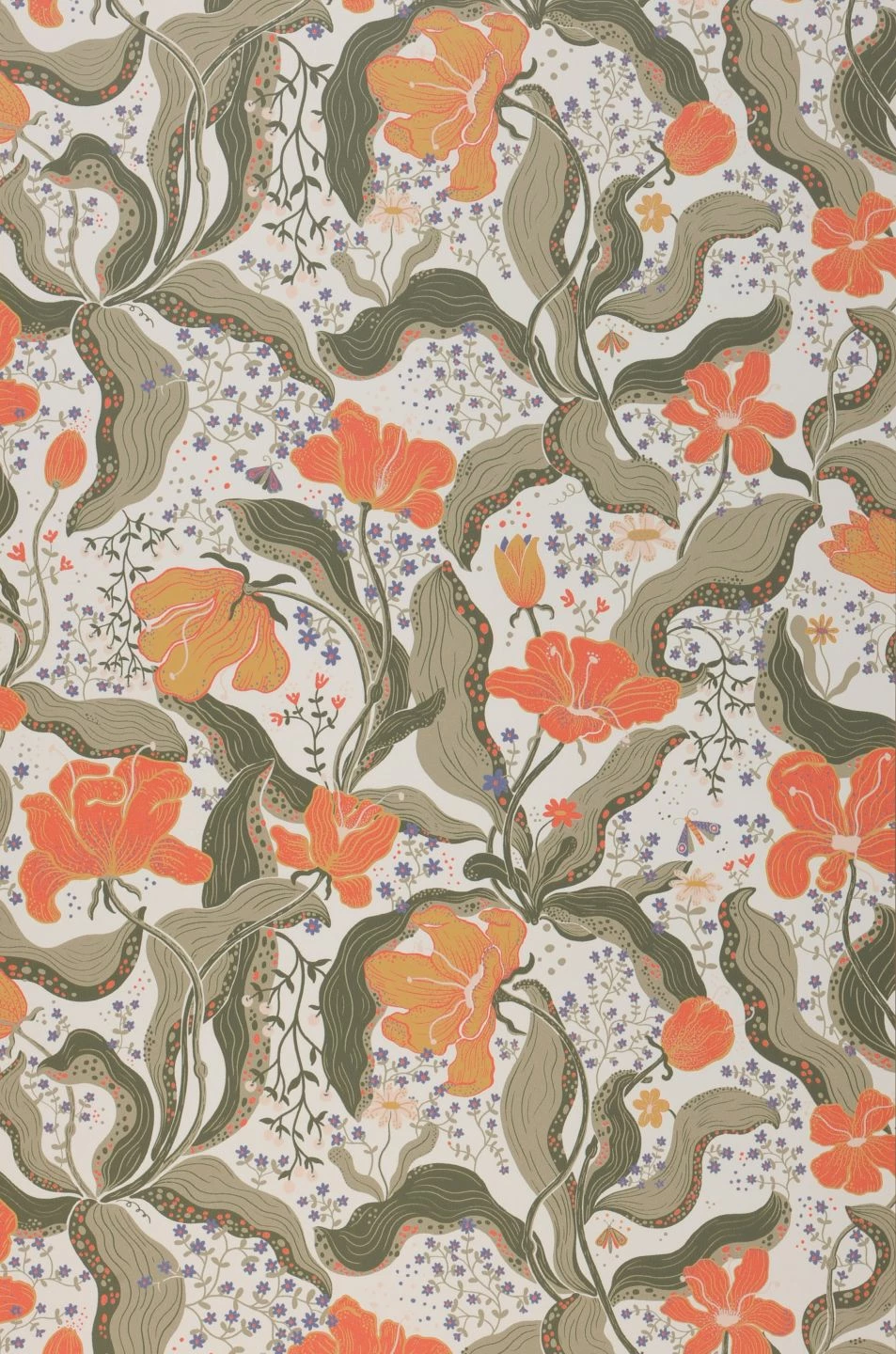 Tapete Edvin Korallenrot 4 Tapete Edvin Korallenrot – Bild 2