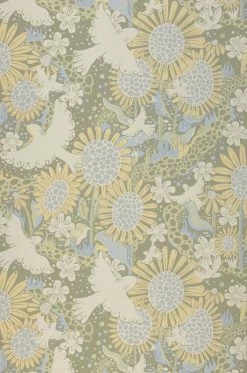 Tapete Monica Moosgrau