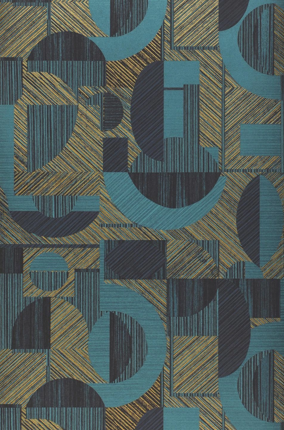 Tapete Paseo Türkisblau Schimmer 4 Tapete Paseo Türkisblau Schimmer – Bild 2