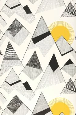 Tapete Mountains Goldgelb -Geschaft Tapeten 690111 A Mountains 2880x1440