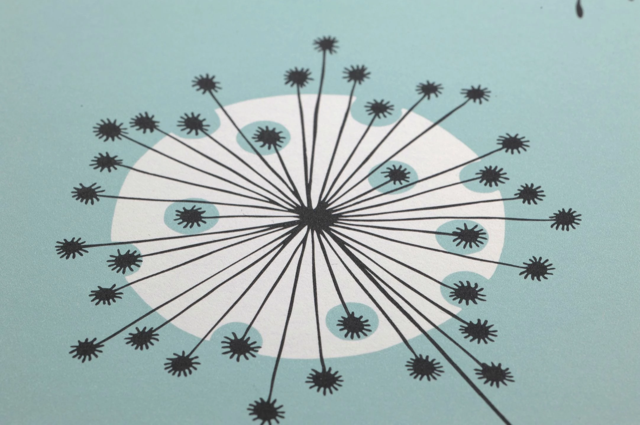 Tapete Dandelion Mobile Pastelltürkis 5 Tapete Dandelion Mobile Pastelltürkis – Bild 3