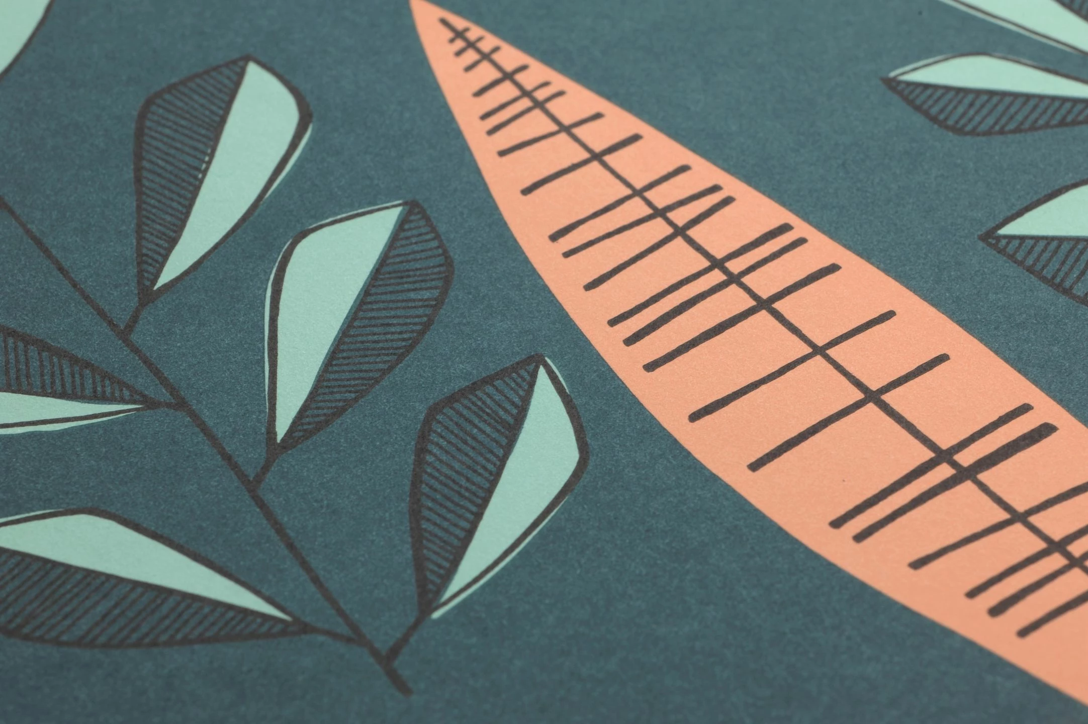 Tapete Garden City Blaugrün 5 Tapete Garden City Blaugrün – Bild 3