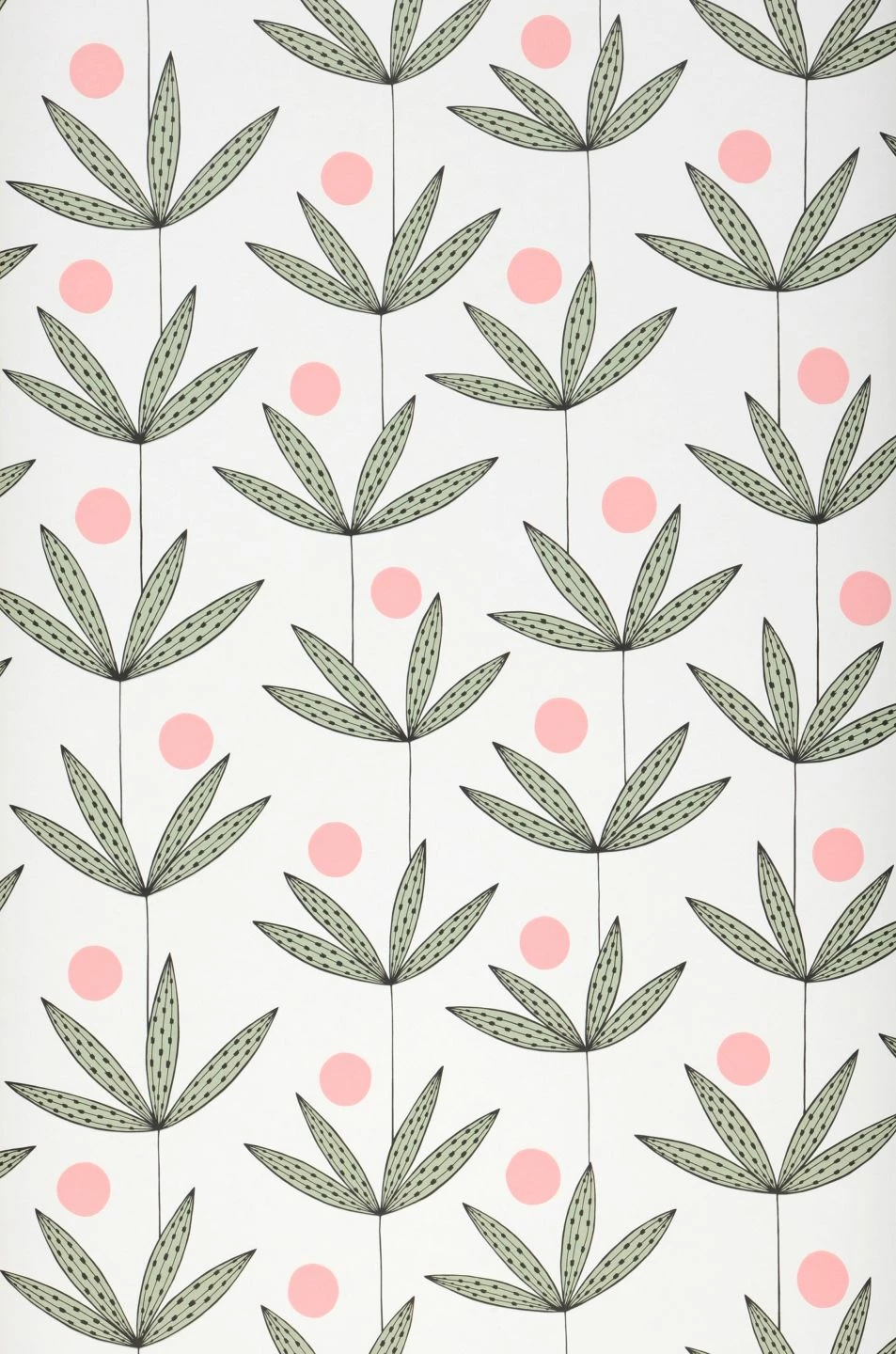 Tapete Palm Tree Weiss 4 Tapete Palm Tree Weiss – Bild 2