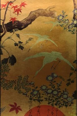 Wandbild Byobu Metallic Gelbgold -Geschaft Tapeten 725162 A Byobu Metallic 2880x1440