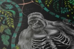 Tapete Silverback Türkisgrün -Geschaft Tapeten 745091 B Menagerie 2880x1440