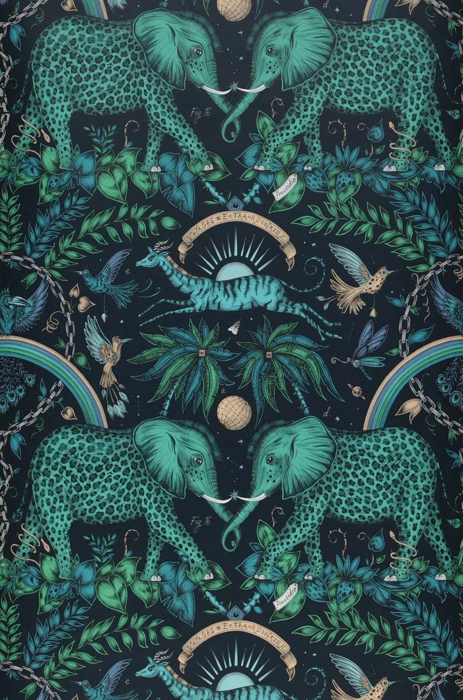 Tapete Zambezi Grüntöne 3 Tapete Zambezi Grüntöne