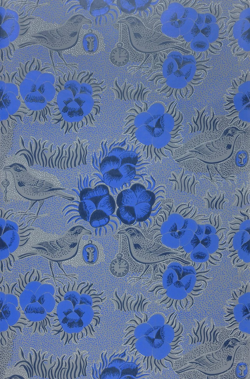 Tapete Florinda Ultramarinblau 4 Tapete Florinda Ultramarinblau – Bild 2