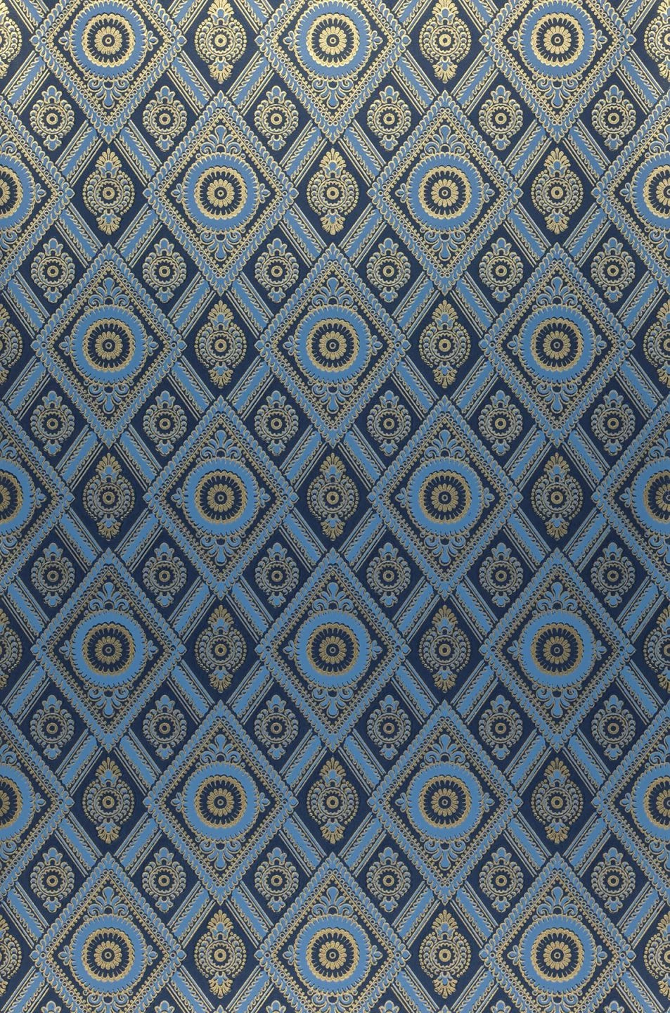 Tapete William Brillantblau 3 Tapete William Brillantblau