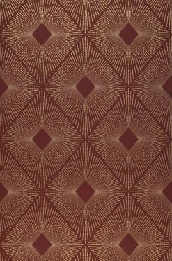 Tapete Metropolis Rotbraun