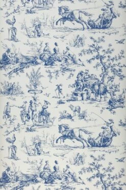 Tapete Toile De Jouy Blau 8 Tapete Toile De Jouy Blau -Geschaft Tapeten 790371 A Toile de Jouy 2880x1440