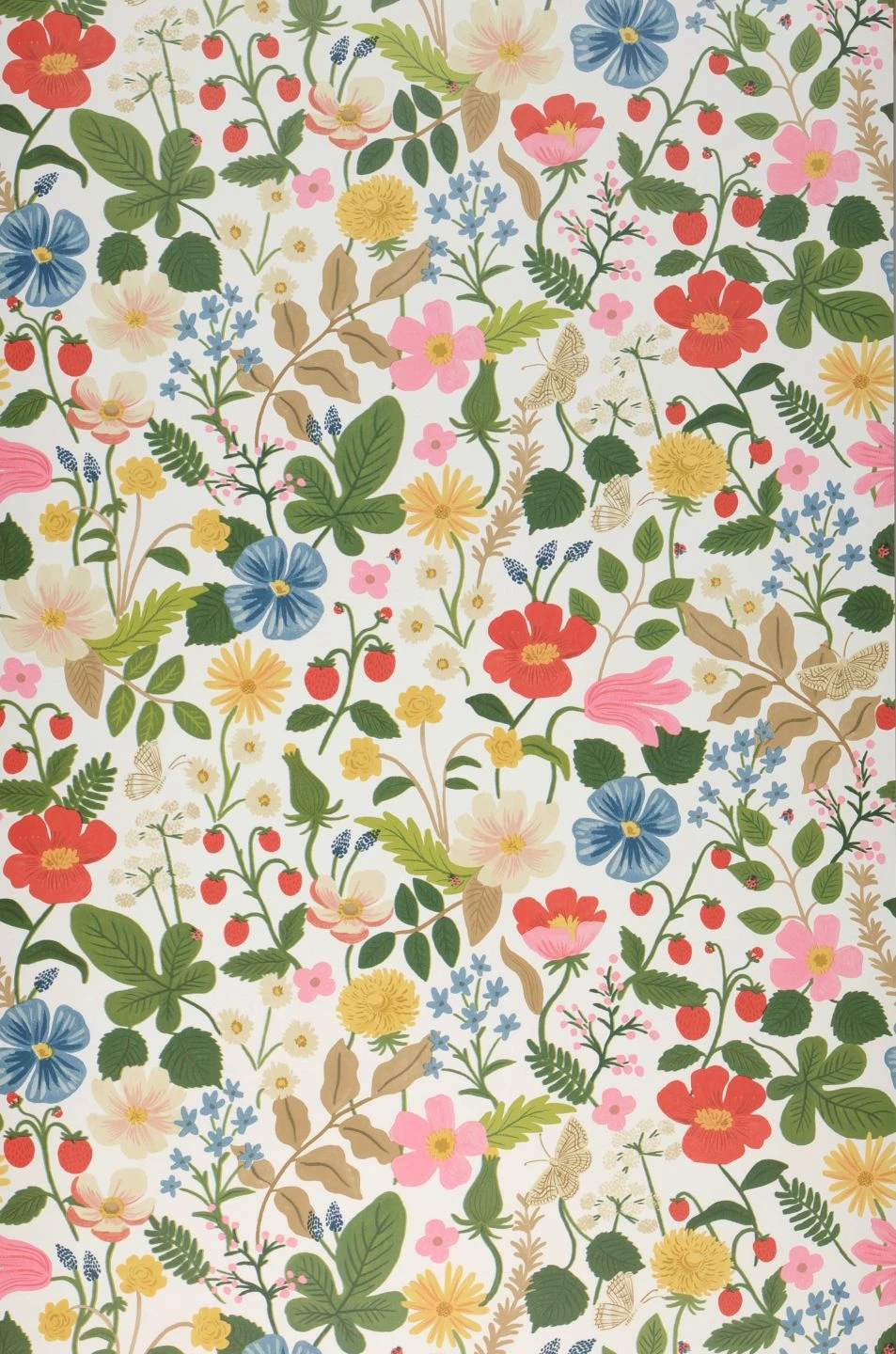 Tapete Strawberry Garden Weiss 3 Tapete Strawberry Garden Weiss