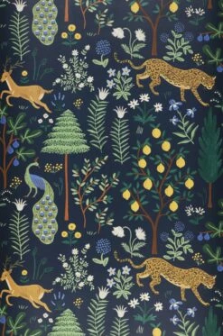 Selbstklebende Tapete Menagerie Stahlblau